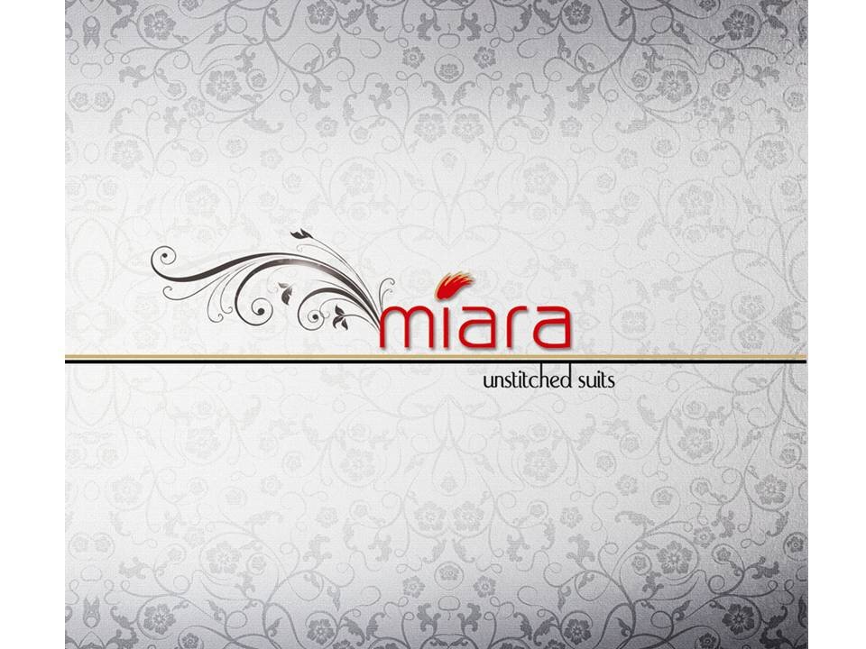Miara- a brand name of CRG Apparels, manufactures Indian Salwaar Suits & Sarees with a subtle and rich taste. It is parented by CR Gopaldas group of companies.