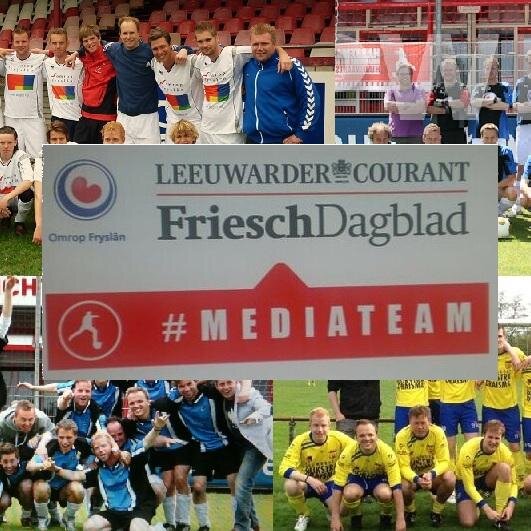 #Mediateam = voetballende journalisten van Omrop Fryslân, Friesch Dagblad, Leeuwarder Courant. Tweevoudig winnaar Hemelvaarttoernooi Harkemase Boys (2012, 2013)