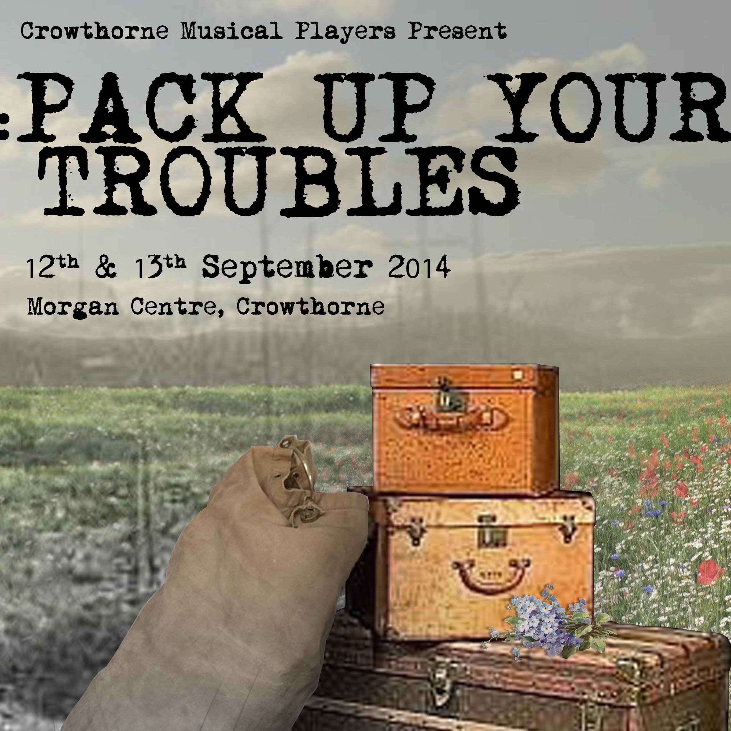 CMP is a musical amateur dramatics society who perform in the Bracknell area.  
Pack Up Your Troubles is our next production on 11-12 September, 2014