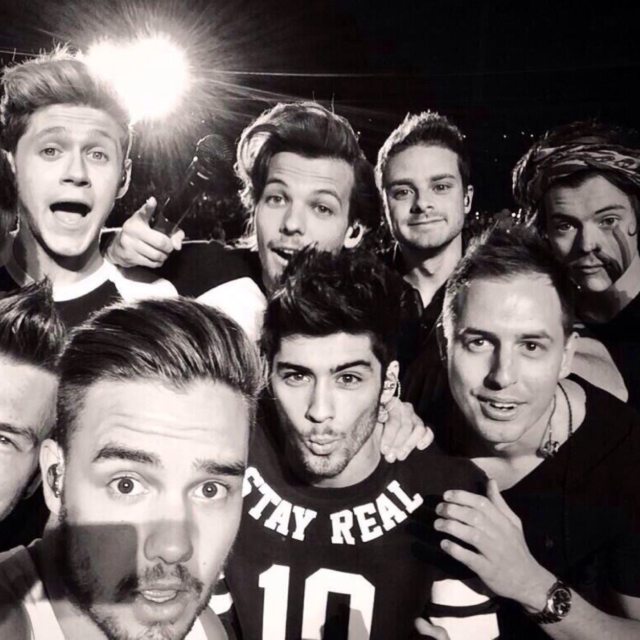 Niall. Harry. Louis. Zayn. Liam. Michael. Luke. Ashton. Calum.