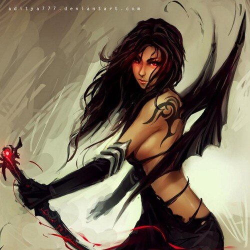 I am Vilanda Carrlissa a Succubus . A lover of Shadows, Death and everything Lewd. My king : @devourerEvil155 ~