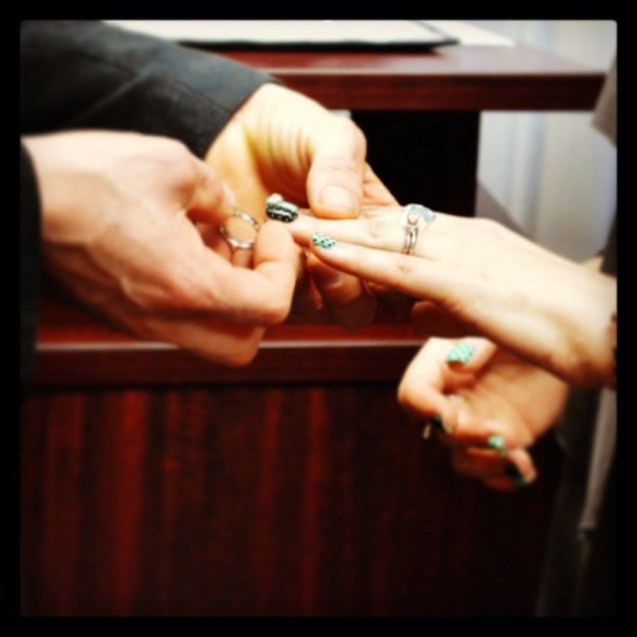 Getting a feel for that married/wedding thang. (Follow for follow!)