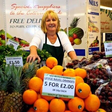 We are located on the Top Row, Leeds Kirkgate Matket. Sellers of the highest quality, best value fruit and vegetables.