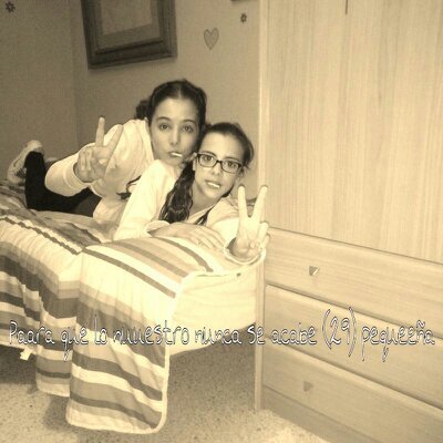 13 años :). Feliz de estar cn la gente q me quiere y esta a mi lado ♡. 29# ♡ hay pocas falsas