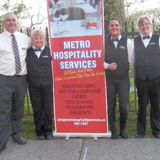 Metro Hospitality Services Provides: Banquets Servers Bartenders Catering Dj karaoke service Photographers Dishwashers Bussers in Halifax N.S