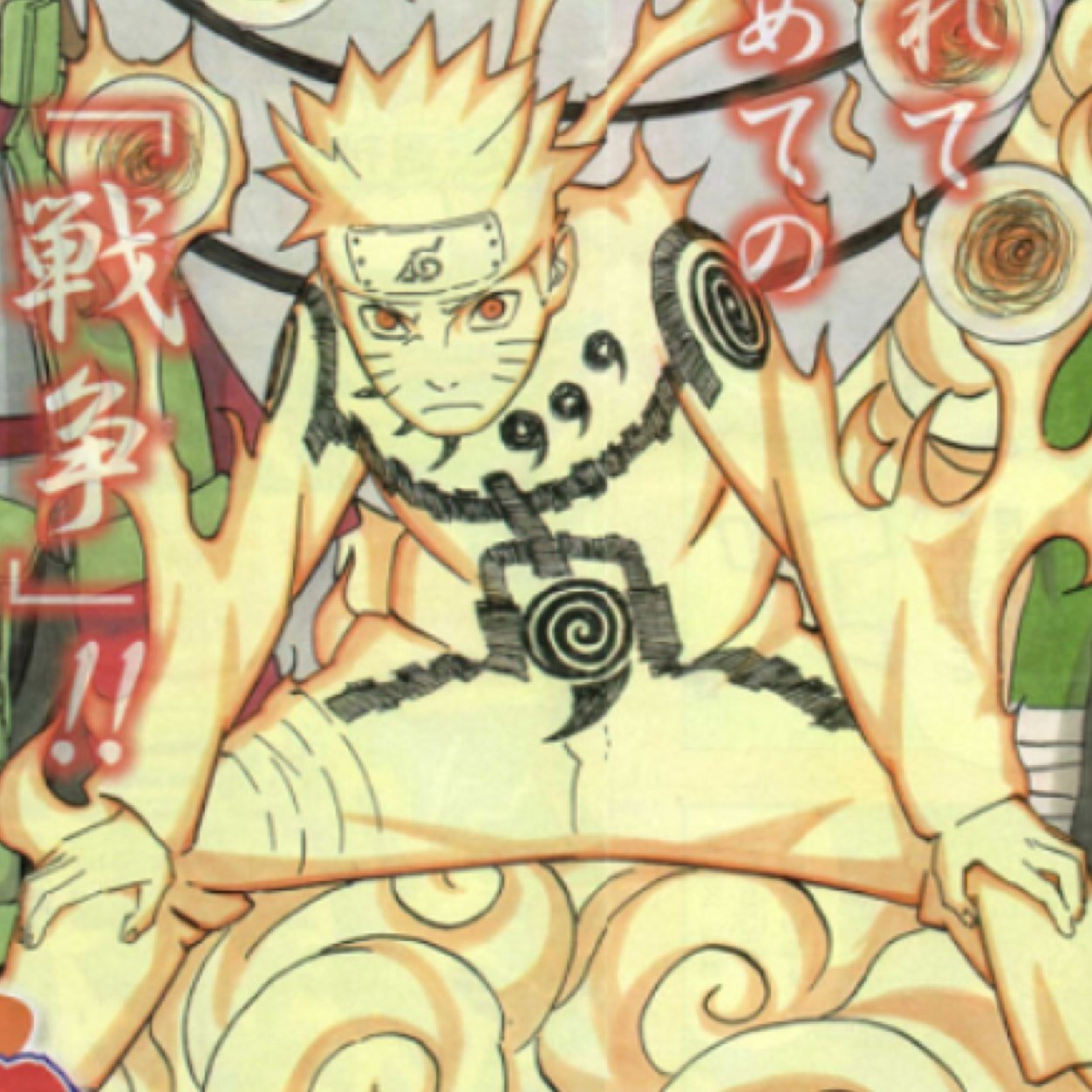 I'm Naruto Uzumaki and I'm the current Jinchuriki of the Nine-Tailed Demon Fox. I eat ramen at the Ichiraku Ramen Shop. I will become the future Sixth Hokage!