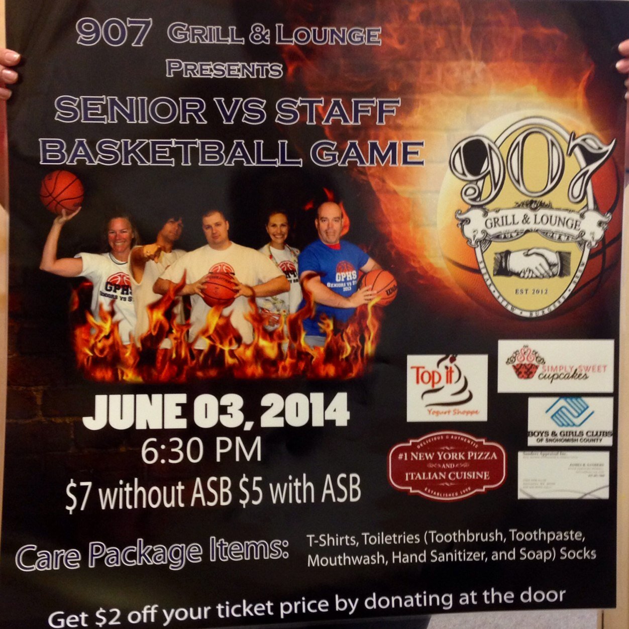 Senior vs. Staff Basketball Game @ 6:30 - June 3rd in GPHS Main Gym