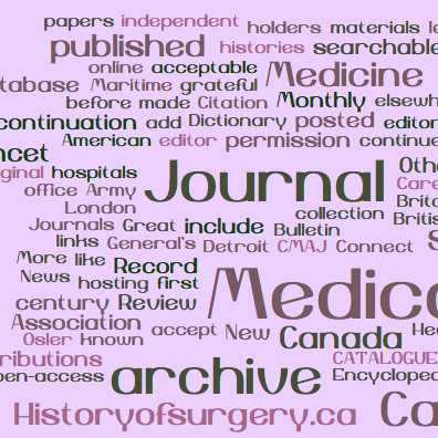 Everything you need to know about the History of Medicine and the History of Surgery in Canada - Tweets by @unmuseum and @MedHistorian #HistMed