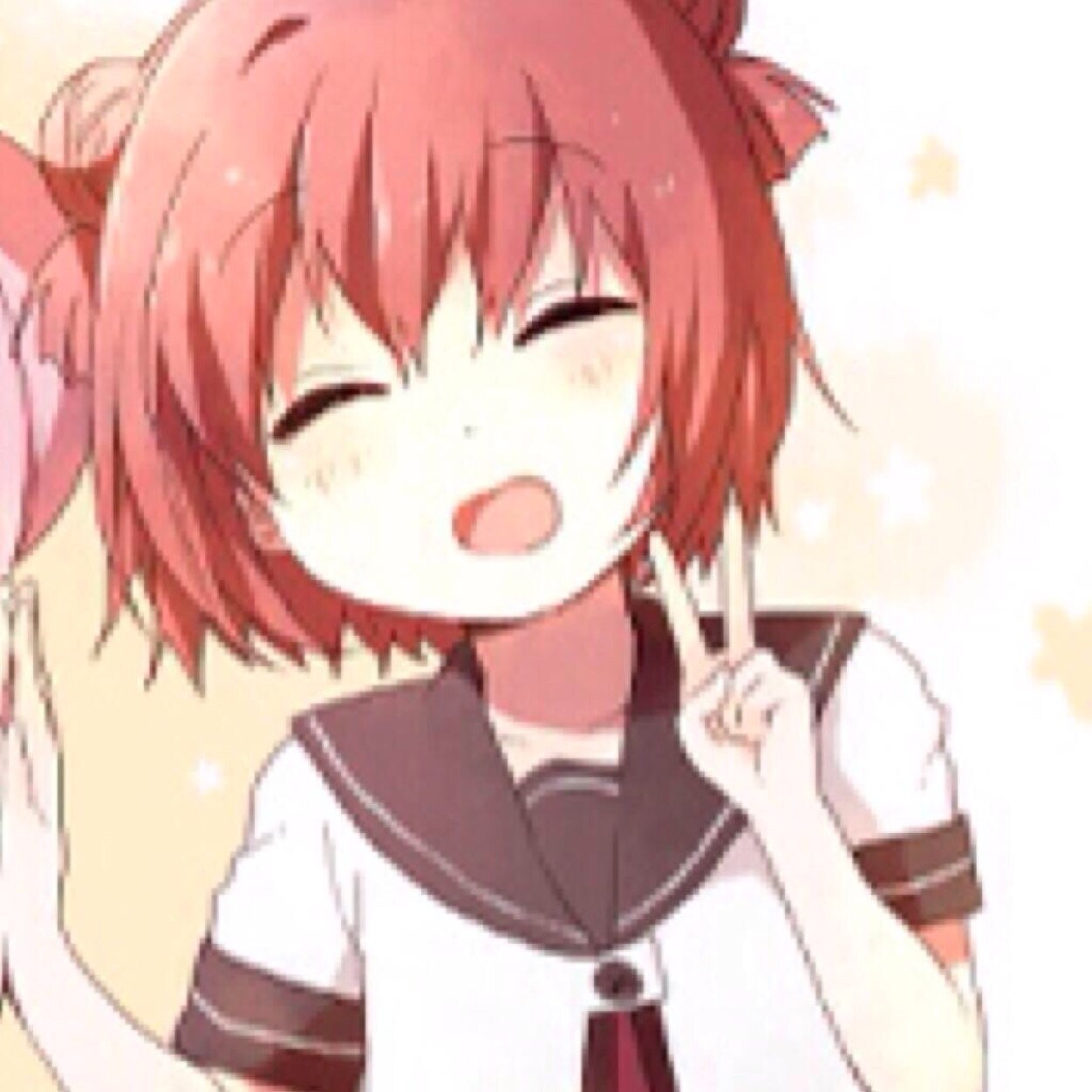 Akari_nn's profile picture. 「私、赤座あかり。ちょっとおっちょこちょいだけど、元気印の女の子！」(@Chinatsu_fake_)ちなつちゃんとペア画中
もうちょっとしたら浮上率上がるからよっ
