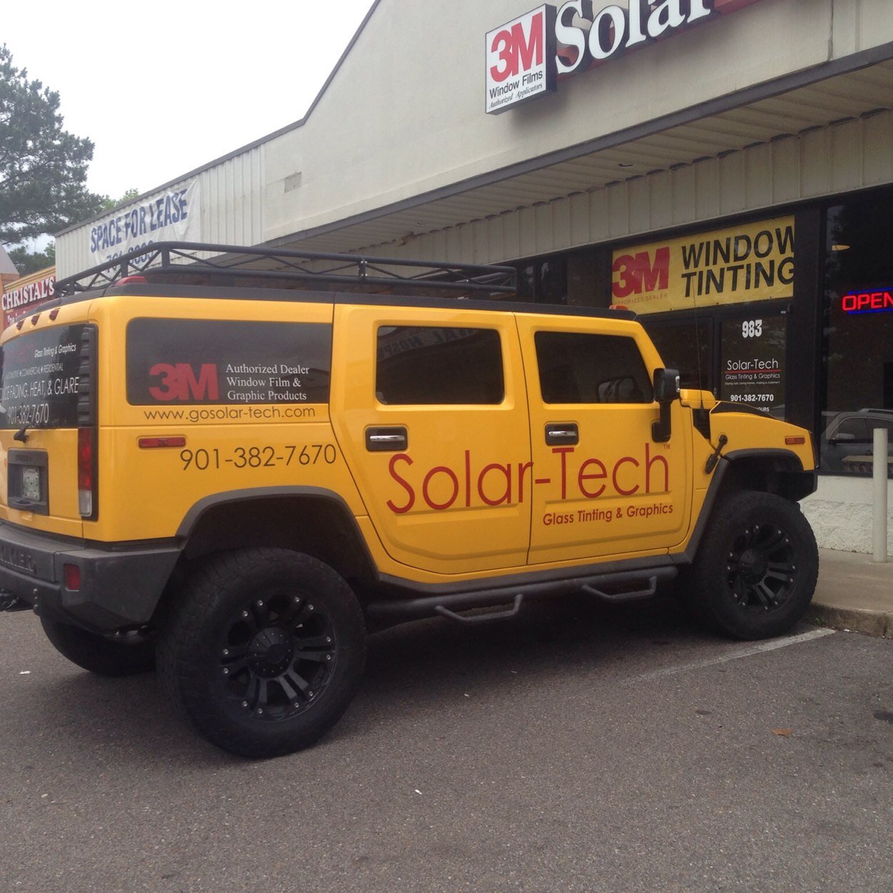 Solar-Tech Glass Tinting & Graphics is a family owned business that offers the highest quality products for the best value pricing. 901-382-7670