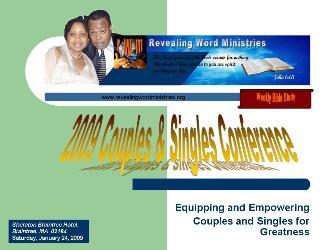 We are currently a growing ministry which offers fundamental training and information for relationship