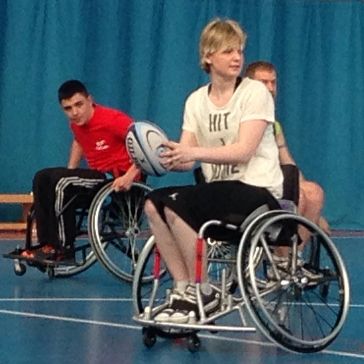 Recreational wheelchair rugby 7's club for disabled and non-disabled adults. This sport uses a regular rugby ball and has versions of scrums and lineouts