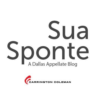 Reports on civil cases and developments from the Dallas Court of Appeals and The Supreme Court of Texas. Produced by the Appellate Group of Carrington Coleman.