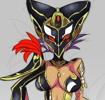 This mask holds secrets not even the gods know about.. But let's focus a little less on that and a lot more on my futa cock clogging your esophagus~