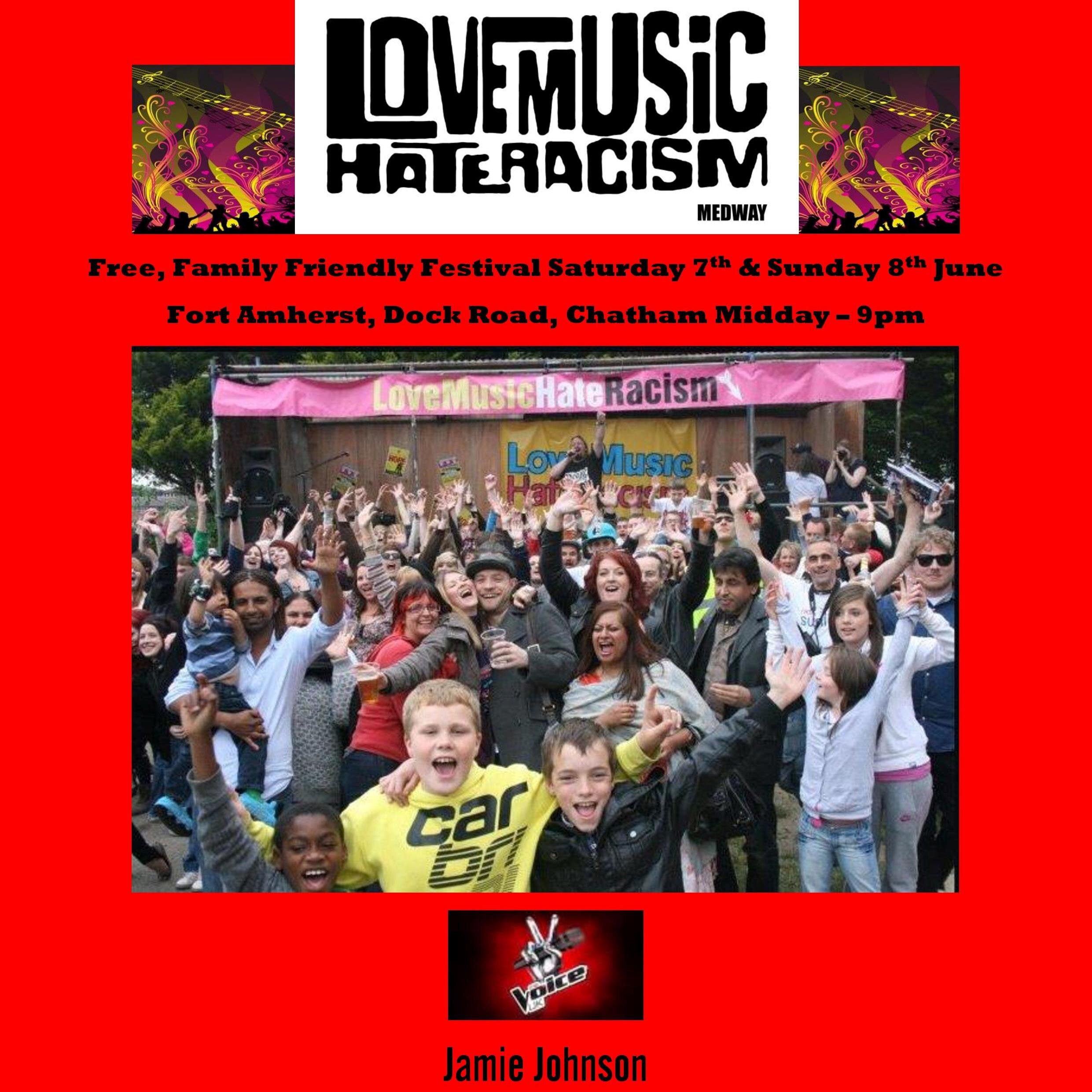 Medway Love Music Hate Racism, the award winning, family friendly organisation promoting unity in the community for over a decade