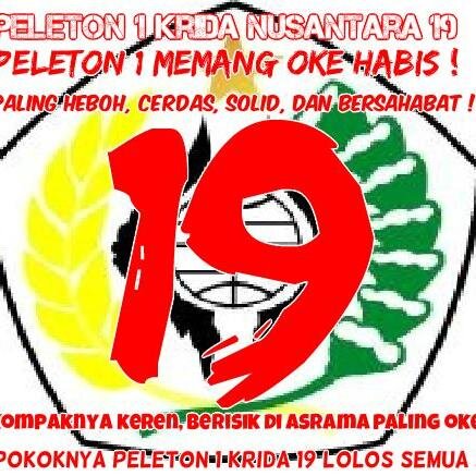 Peleton1Krida19's profile picture. Peleton 1 Memang Oke Habis !, Peleton 1 Baik Putra-Putri bersama, semua Peleton 1 Keren habis Solidaritas Sahabat (Sobat.), oke semuanya !