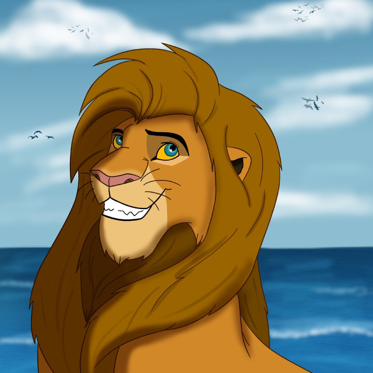 Super sexy lion who is very over protectibe of his mate @kovulovestojo hurt him and i will kill you