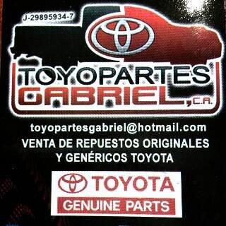 VENTA DE REPUESTOS TOYOTA ORIGINALES YGENERICOS DE PRIMERA.... LA MAS AMPLIA VARIEDAD EN REPUESTOS DE TODOS LOS MODELOS DE VEHICULOS TOYOTA.!