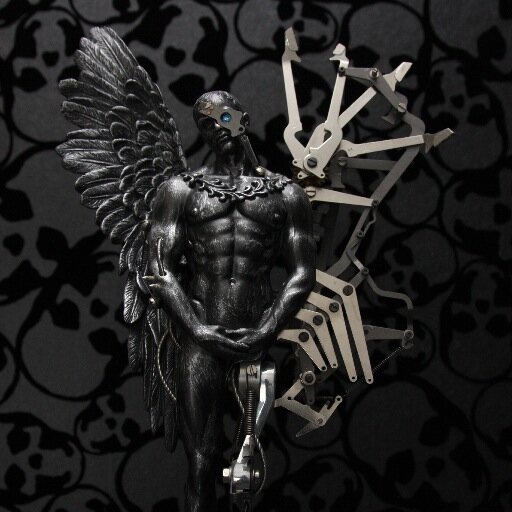 I'm Dan Lane, I create sculptures in a dark, intricate and yet beautifully elegant style. Signed by Castle Fine Arts.