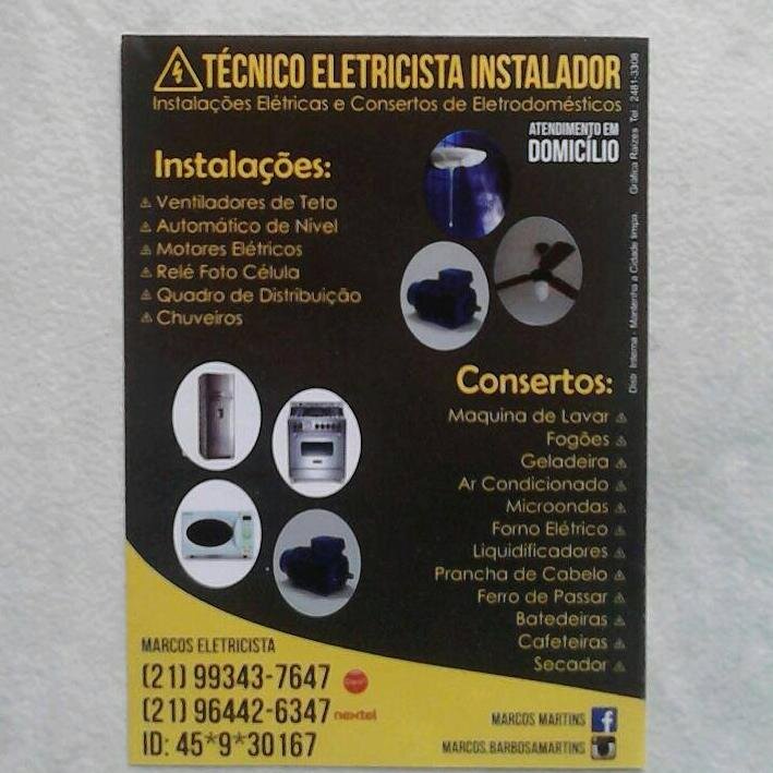 Eletricista e tecnico de eletrodomesticos tel 964426347 id 45*9*30167 , fixo 36472287 orçamento gratis.