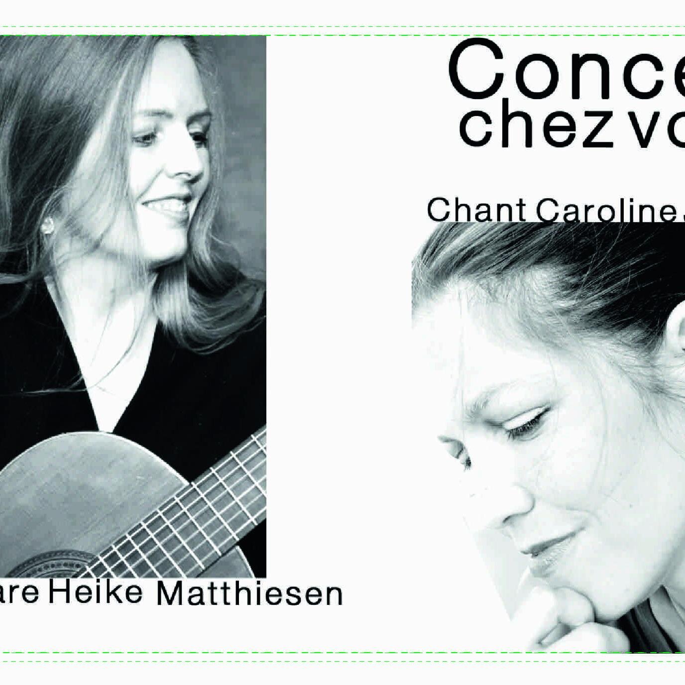 Duo soprano et guitare, Caroline Jahns et Heike Matthiesen