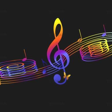 Canciones y música, con alegría