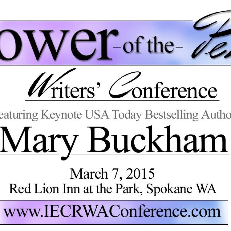 Power of the Pen is a one day writers conference in Spokane, WA  Saturday, March 7th, 2015 hosted by the Inland Empire Chapter of the Romance Writers of America