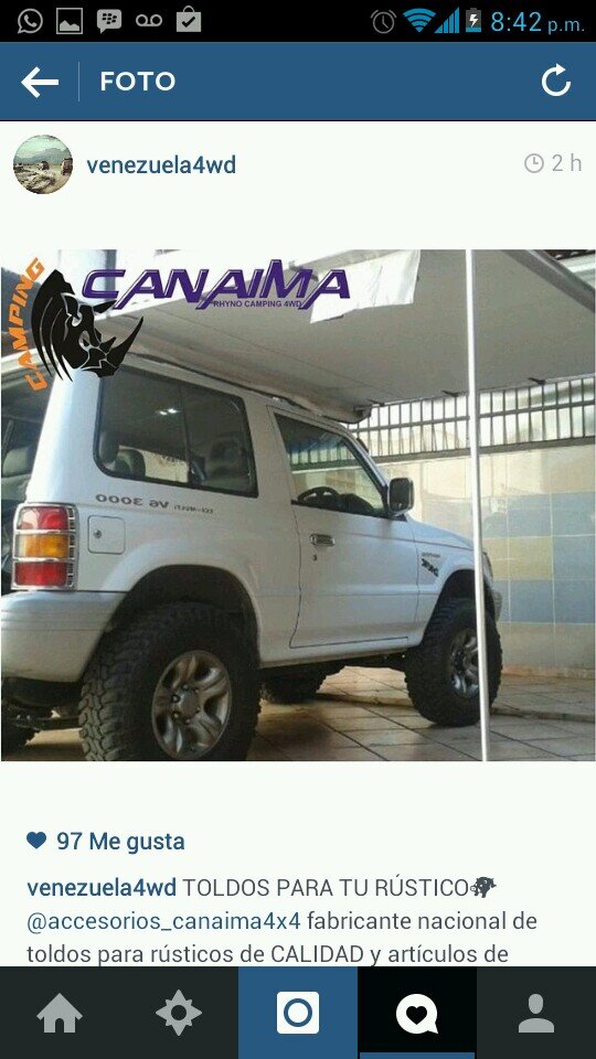 Empresa Venezolana dedicada a la fabricación de articulos para el camping 4x4. Siguenos en instagram @accesorios_canaima4x4 . Aventura a todo terreno..