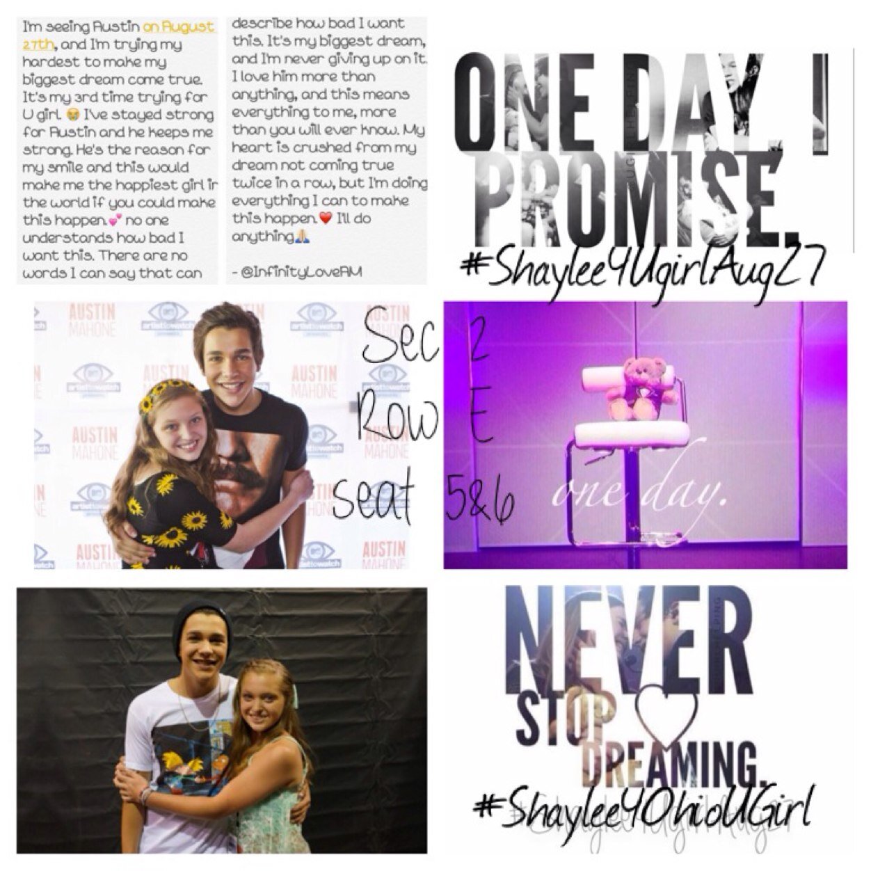 RT the link in my bio, @InfinityLoveAM ❤️ this is my biggest dream & 3rd time trying. This means everything. #Shaylee4UgirlAug27 #Shaylee4OhioUGirl ☀️ please ¿