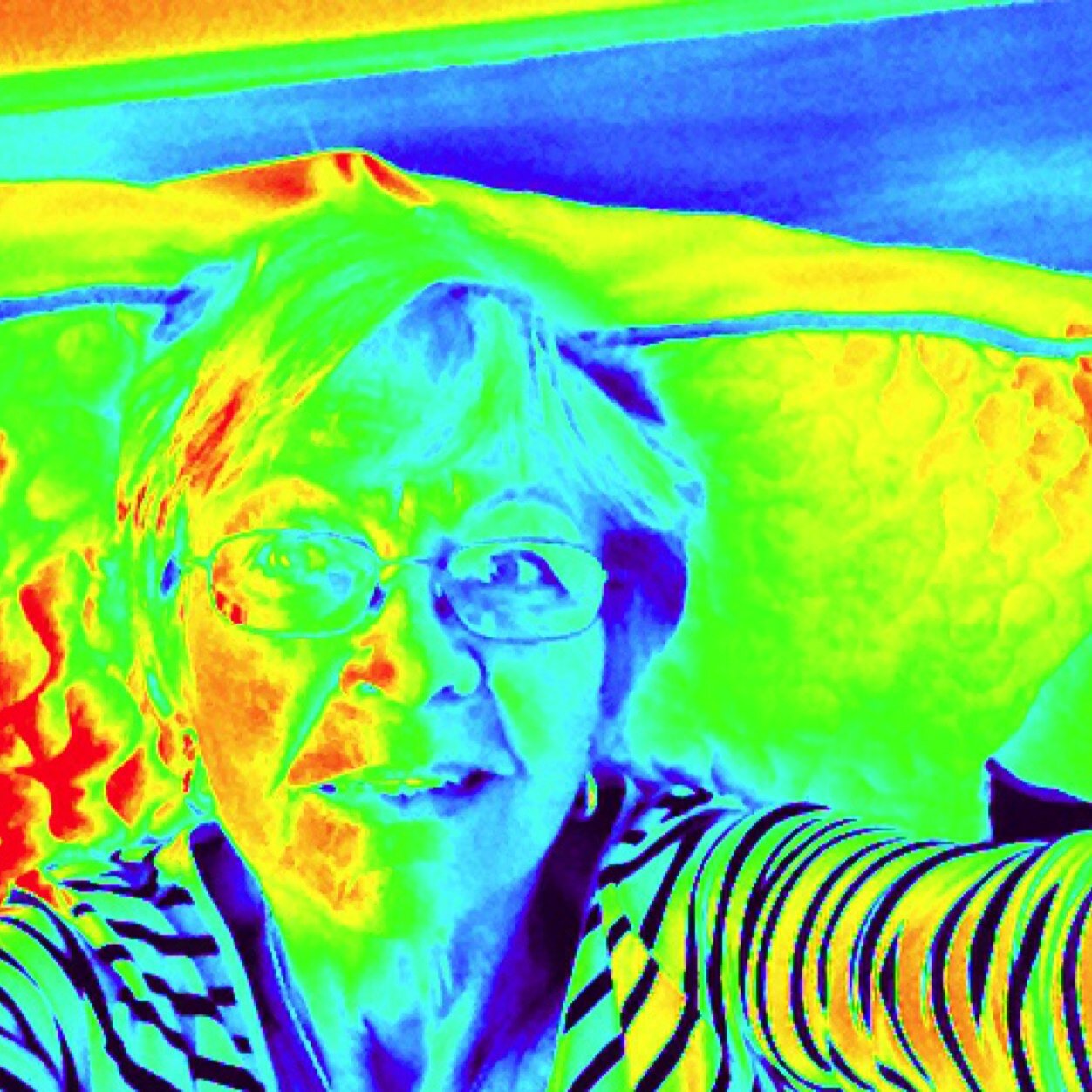 Retired school principal,now painting..... with a perpetual smile!