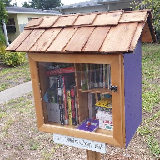 Vivian's Book Shack is a Little Free Library (LFL) in St. Petersburg, FL. Named in honor of my mother, who supported my voracious reading habits as a child.