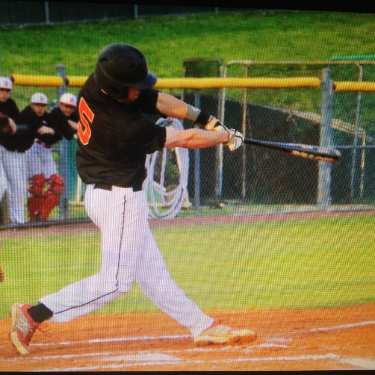 A ball player working hard to
Make it to the mext level