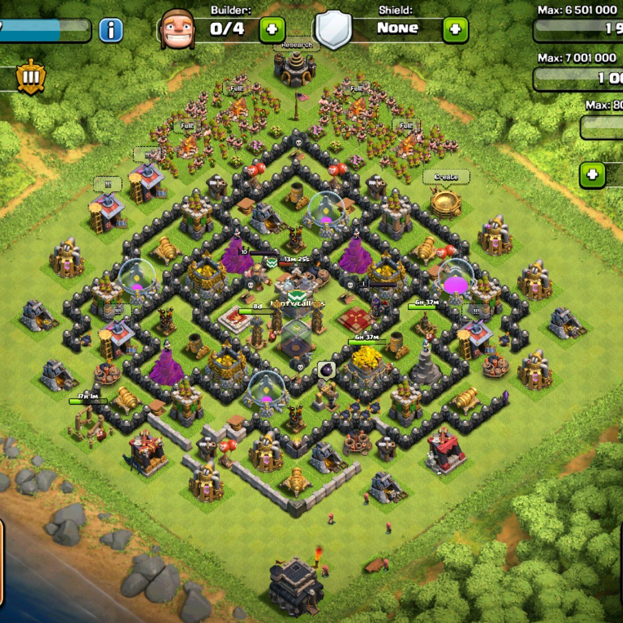 I love to play Clash of Clans! Th9 Booty Callers is my clan join! Level 84