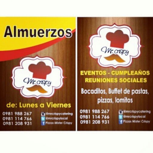 Mrcrispylocal's profile picture. Los esperamos a todos y todas para que disfruten de las mejores minutas, postres, helados y bebidas bien frias, proximamente apertura al publico