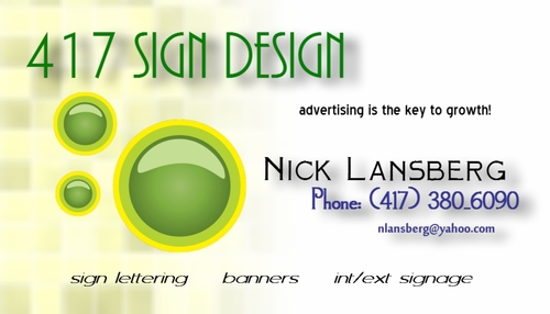 417signdesign's profile picture. 417 Sign Design: Specializing in interior and exterior vinyl signs, lettering and graphics