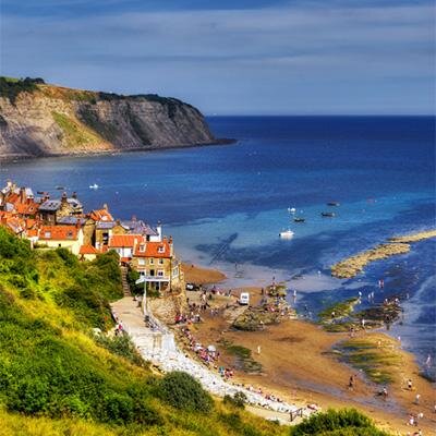 With its whitewashed cottages, secret passageways and sandy beach, Robin Hood's Bay is one of the prettiest villages on the beautiful Heritage Coast.