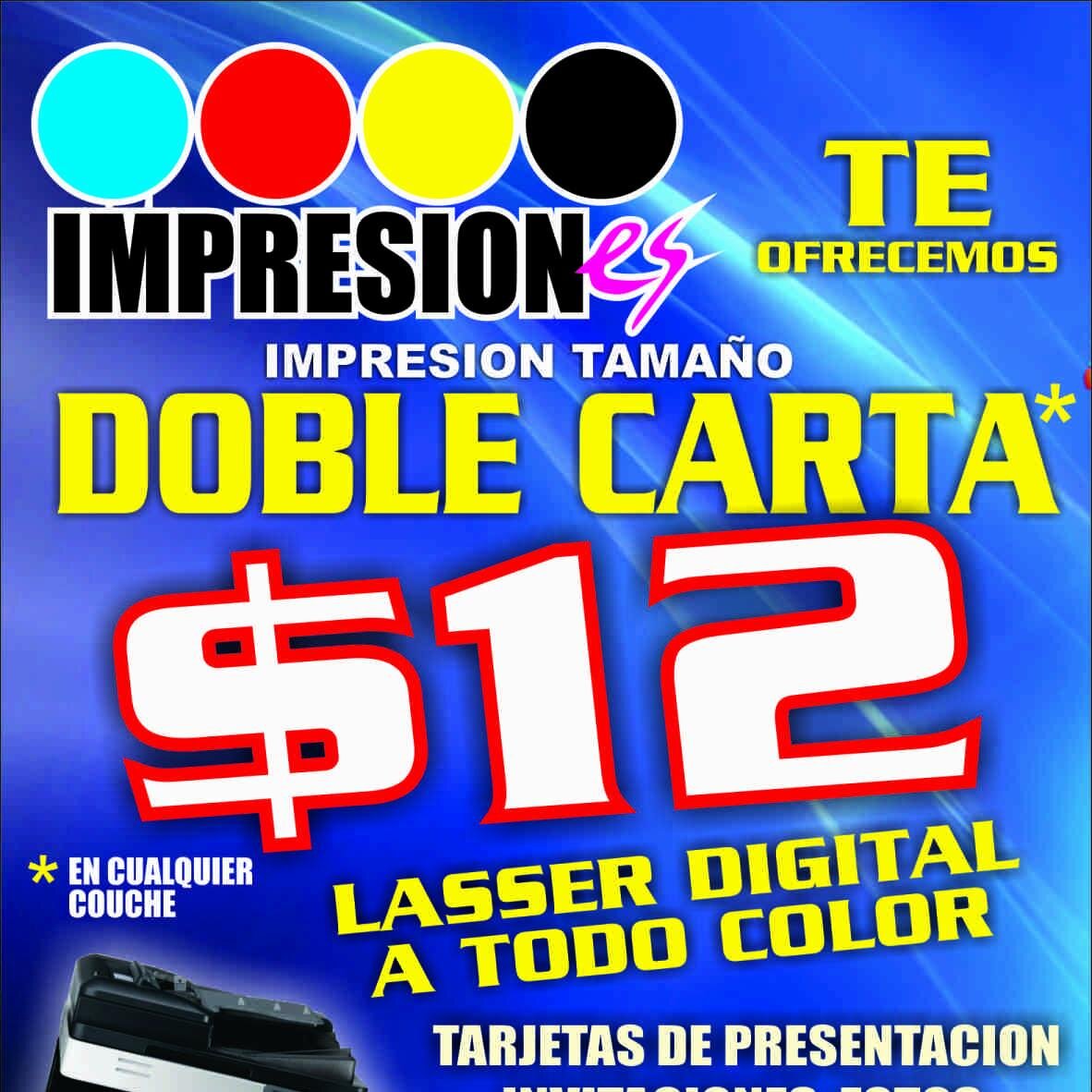 IMPRESIONES TABLOIDE Y DOBLE CARTA DESDE 12 PESOS FULL COLOR