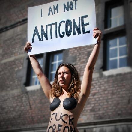 IamNotAntigone's profile picture. I AM NOT ANTIGONE is a multimedia show about a generation of revolutionaries who prefer to rebel via social media than actually do something.