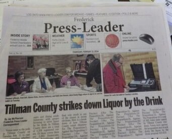 Frederick Press-Leader is the only newspaper in Tillman County. We cover local news and sports as well as county and statewide events.