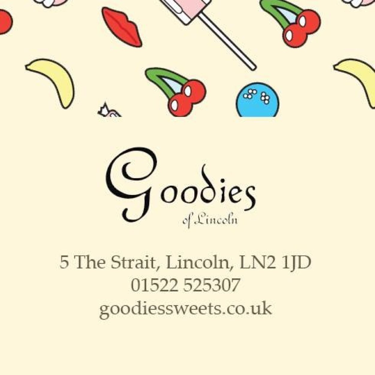 The best sweet shop in Lincoln! Goodies traditional sweet shop is situated at the bottom of Steep Hill. Over 300 different sweets available in our shop & online