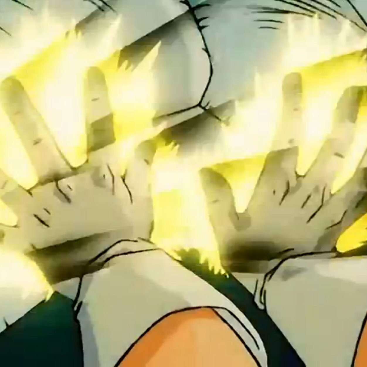 *Grin* WHEN @ThyVegeta is fighting; stop right in from of them and Places Both of his Hands on his ?! Chest a yellow energy in his hands. READY FOR THE PAIN !