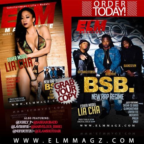 (E)NTERTAINMENT (L)IFE (M)ODEL PRINT MAGAZINE...CHECK OUT OUR SITE http://t.co/OFKaGgoKgK /MODELS EMAIL MODELS@ELMMAGZ.COM OTHERS INFO@ELMMAGZ.COM