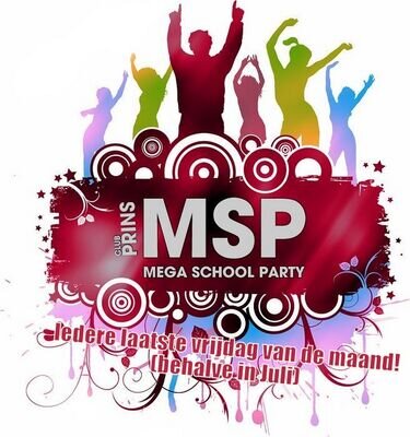 Elke laatste vrijdg van de maand! Mega School Party!
