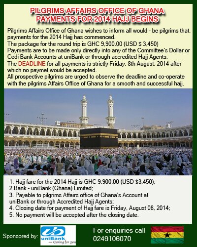 PILGRIMS AFFAIRS OFFICE OF GHANA
