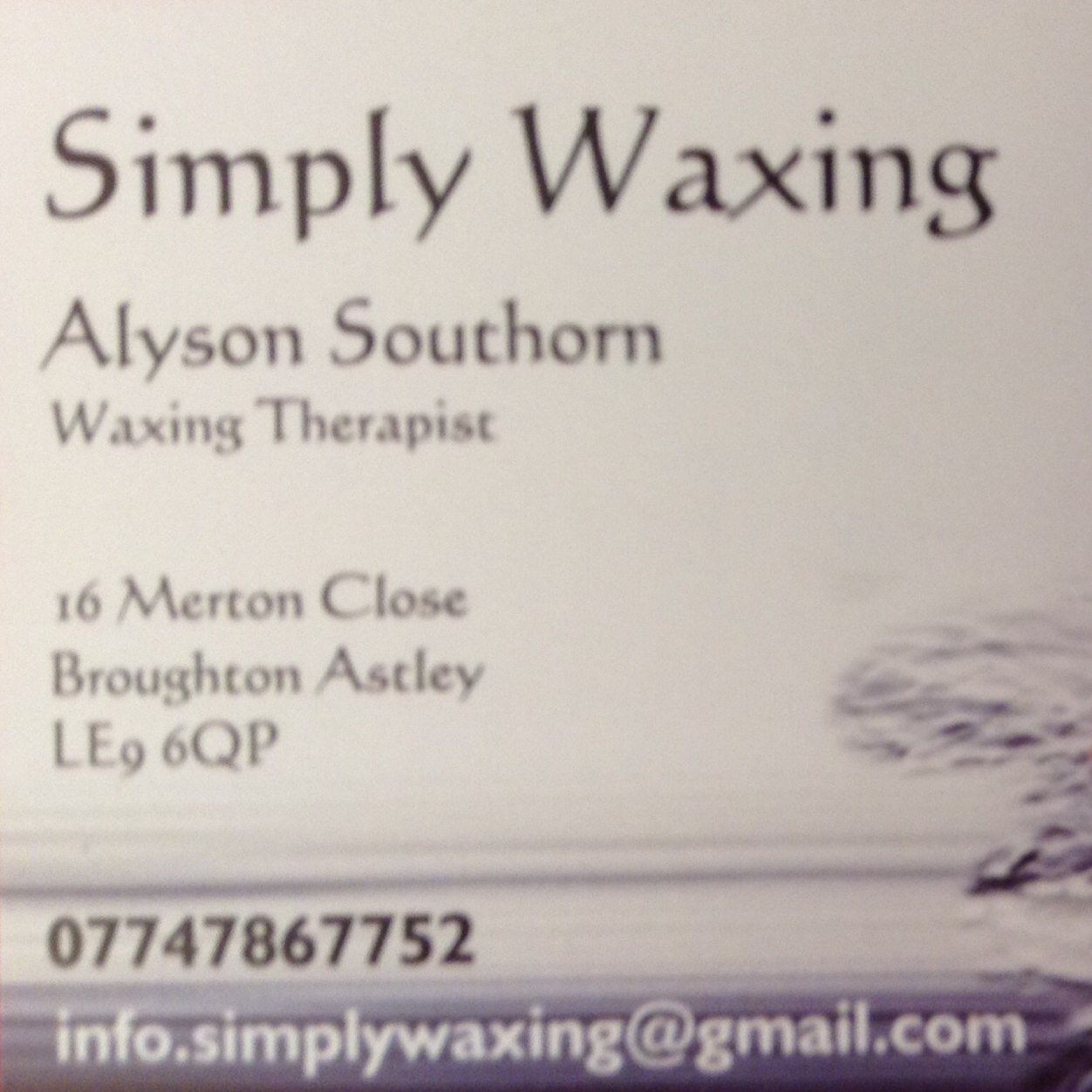 Ladies and Men's waxing for all areas of the body.