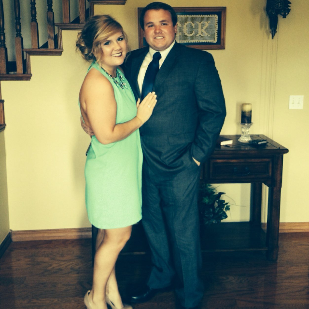 Engaged to my best friend 12-31-15  Go pokes  Zeta is forever