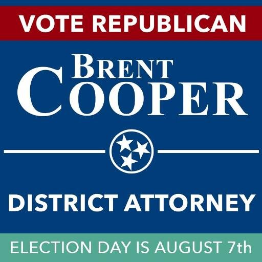 Brent Cooper is our Conservative Republican for District Attorney. Brent is the right person with the right experience we need to lead the DA's office.