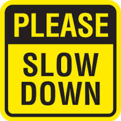 Doing my part to bring awareness to the dangers of speeding.  Let's break this social norm and save lives.  5 minutes isn't worth a life. #slowdown