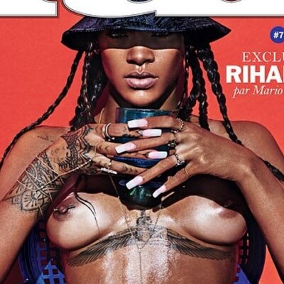 Rihanna Lui Topless Cover Dopechef Media