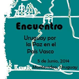 Montevideo será sede el próximo jueves del Encuentro Uruguay por la Paz en el País Vasco, 17:00hrs en el Parlamento.
